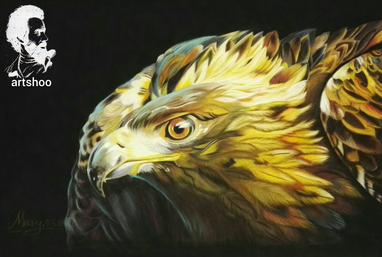 نقاشی پاستل اورژینال